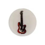 Bead Discs 19mm Red Guitar - Cosplay Supplies Inc