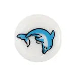 Bead Discs 19mm Dolphin Blue