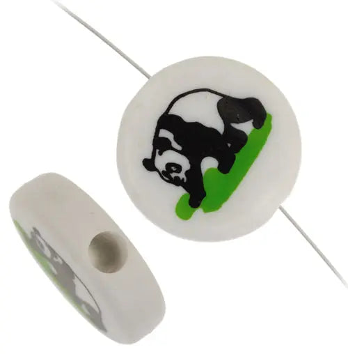 Bead Discs 19mm Panda