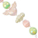 Super Cute Acrylic Bead Cloud/Rose/Heart-wings 5in Strand Light Pink/Light Green