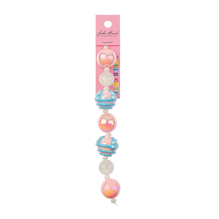 Super Cute Acrylic Bead Round/Candies 5in Strand