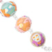 Super Cute Acrylic Bead Clowns Round 5in Strand Light Pink/Light Yellow