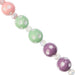 Super Cute Acrylic Bead Round Polkadot 5in Strand 