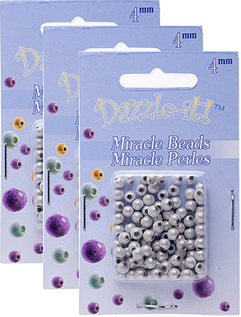 Miracle Bead Round Transparent 100pcs 4mm