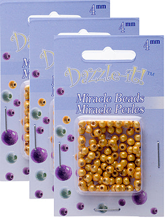 Miracle Bead Round Transparent 100pcs 4mm