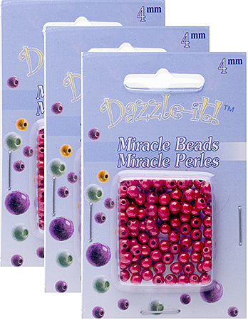 Miracle Bead Round Transparent 100pcs 4mm