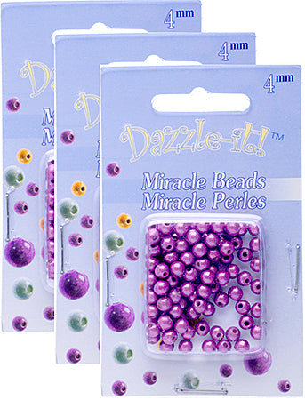 Miracle Bead Round Transparent 100pcs 4mm