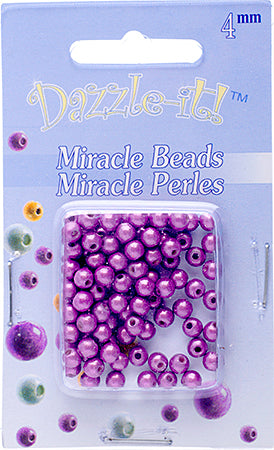 Miracle Bead Round Transparent 100pcs 4mm