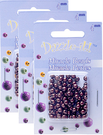 Miracle Bead Round Transparent 100pcs 4mm