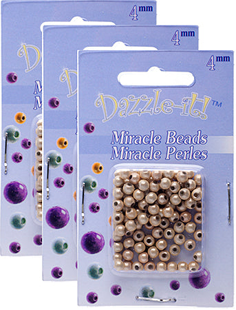 Miracle Bead Round Transparent 100pcs 4mm
