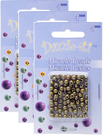 Miracle Bead Round Transparent 100pcs 4mm