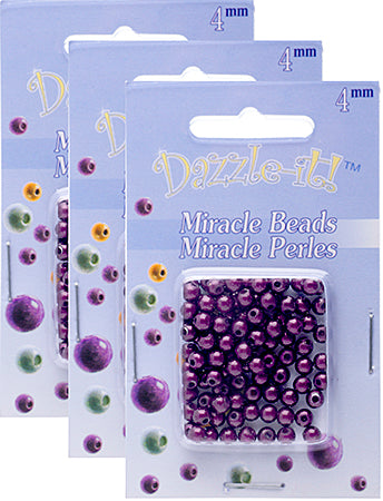 Miracle Bead Round Transparent 100pcs 4mm