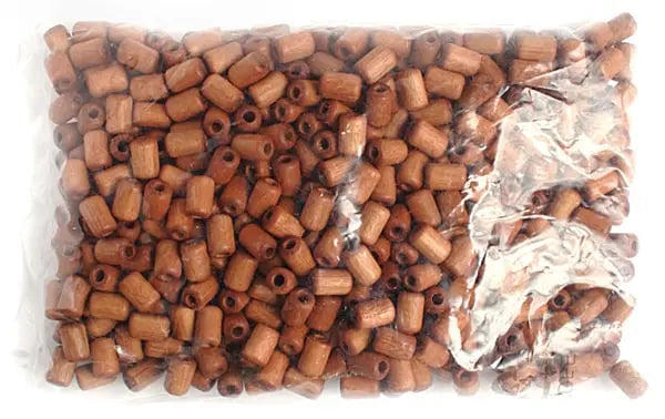 Euro Wood Beads Cylinder Large Hole 6x9mm 