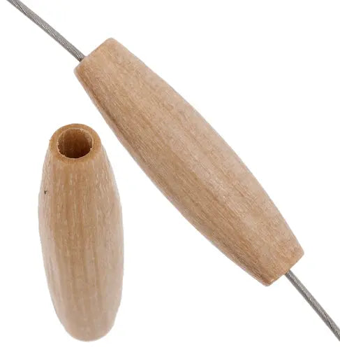 Euro Wood Beads Oval 4.5x16mm