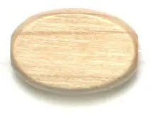 Euro Wood Flat Oval 10x15mm  Large Hole 2.7mm