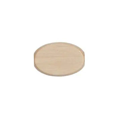 Euro Wood Flat Oval 10x15mm  Large Hole 2.7mm - Cosplay Supplies Inc