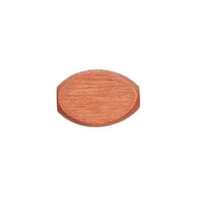Euro Wood Flat Oval 10x15mm  Large Hole 2.7mm - Cosplay Supplies Inc