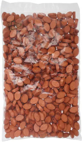 Euro Wood Flat Oval 10x15mm  Large Hole 2.7mm