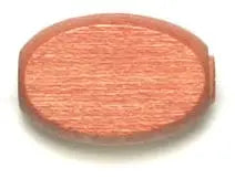 Euro Wood Flat Oval 10x15mm  Large Hole 2.7mm
