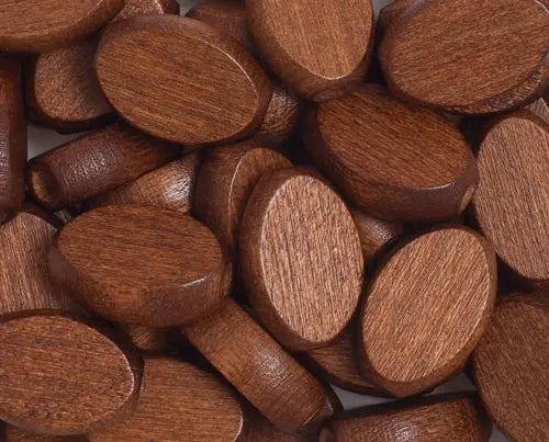 Euro Wood Flat Oval 10x15mm  Large Hole 2.7mm