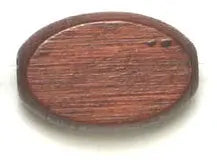 Euro Wood Flat Oval 10x15mm  Large Hole 2.7mm