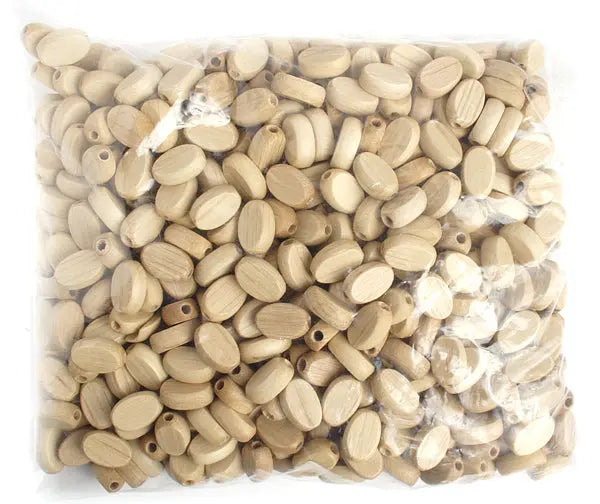 Euro Wood Flat Oval 8x12mm 