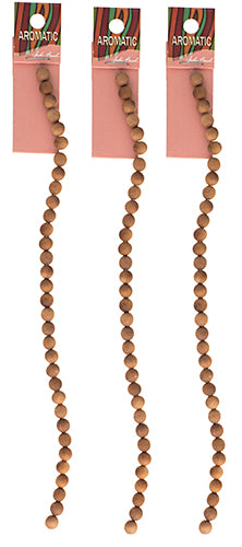 Bead - Sandalwood Round 8in Light Brown Limited