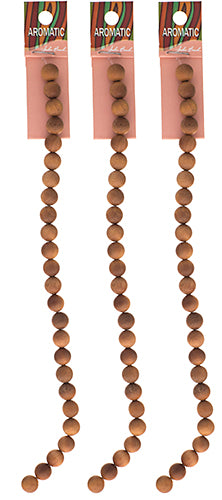 Bead - Sandalwood Round 8in Light Brown Limited