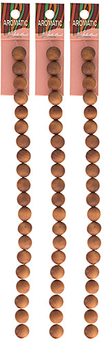 Bead - Sandalwood Round 8in Light Brown Limited