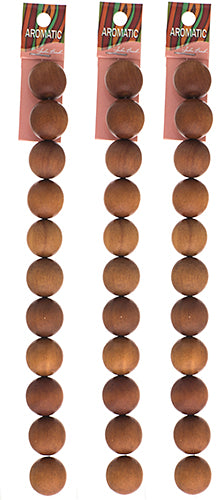 Bead - Sandalwood Round 8in Light Brown Limited