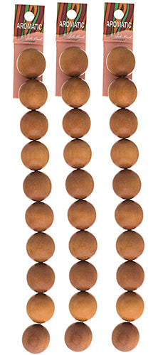 Bead - Sandalwood Round 8in Light Brown Limited