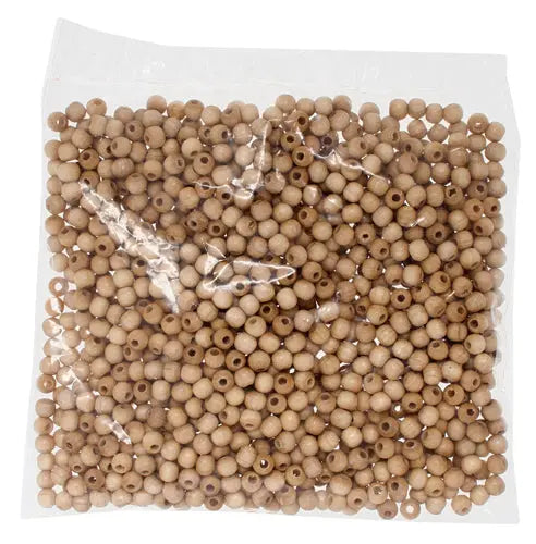 Euro Wood Beads Round 4mm 