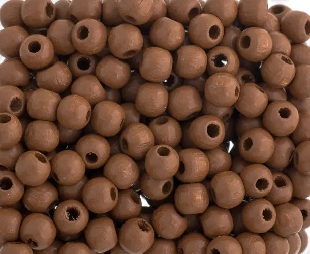 Euro Wood Beads Round 4mm 