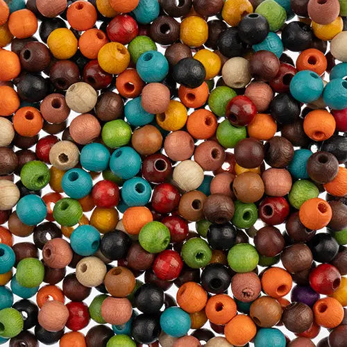 Euro Wood Beads Round 6mm - Cosplay Supplies Inc