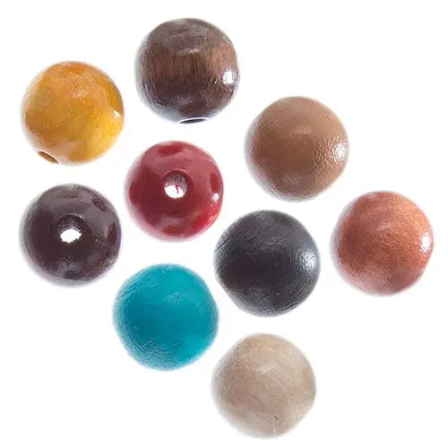 Euro Wood Beads Round 12mm 
