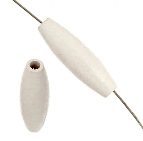 Euro Wood Spaghetti Beads 6x20mm 