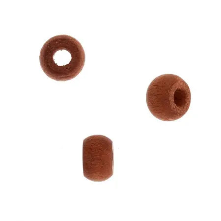 Euro Wood Crowbeads 9x6mm 