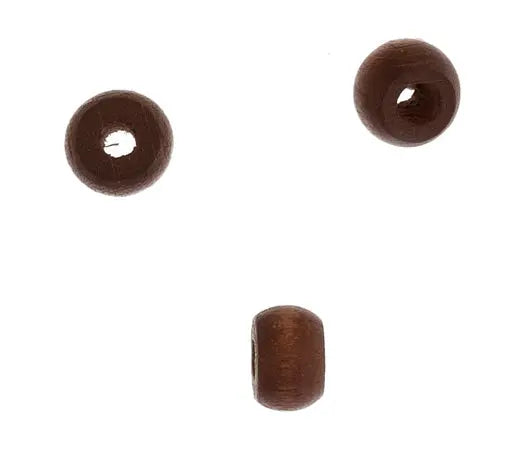 Euro Wood Crowbeads 9x6mm 