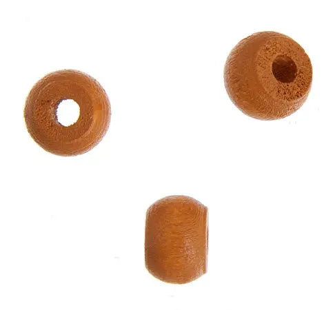 Euro Wood Crowbeads 9x6mm 