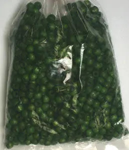 Euro Wood Crowbeads 6x4.5mm  2.7mm Hole