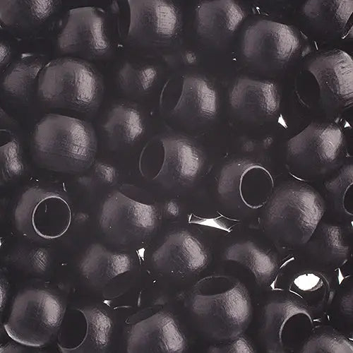 Euro Wood Beads - Round Large Hole 8x6.5mm 