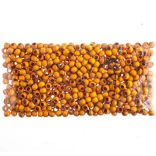 Euro Wood Beads - Round Large Hole 8x6.5mm 