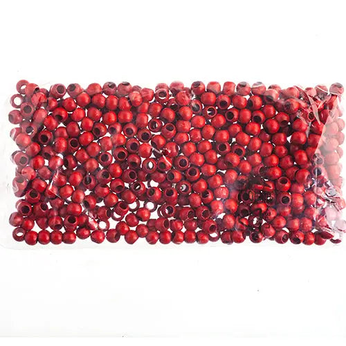 Euro Wood Beads - Round Large Hole 8x6.5mm 