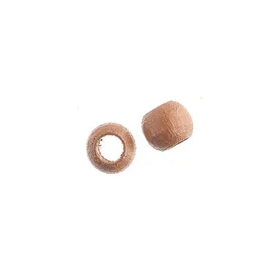 Euro Wood Beads - Round Large Hole 8x6.5mm - Cosplay Supplies Inc