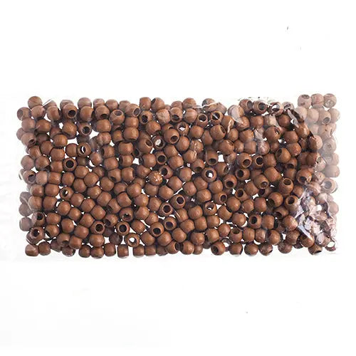 Euro Wood Beads - Round Large Hole 8x6.5mm 