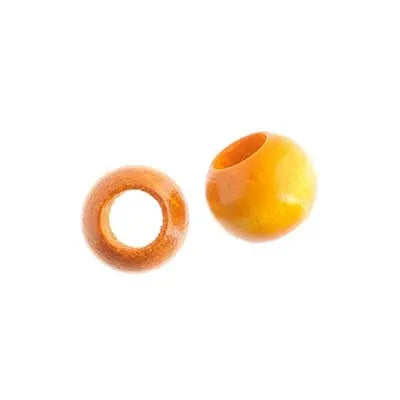 Euro Wood Beads - Round Large Hole 12x9.8mm - Cosplay Supplies Inc