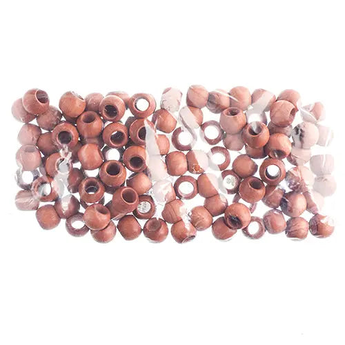 Euro Wood Beads - Round Large Hole 14x11mm 