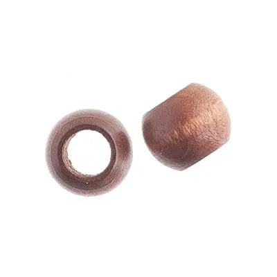 Euro Wood Beads - Round Large Hole 14x11mm - Cosplay Supplies Inc