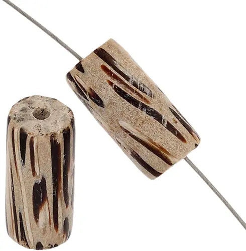 Cocowood Bead Tube Light Strung 16in 7x15mm