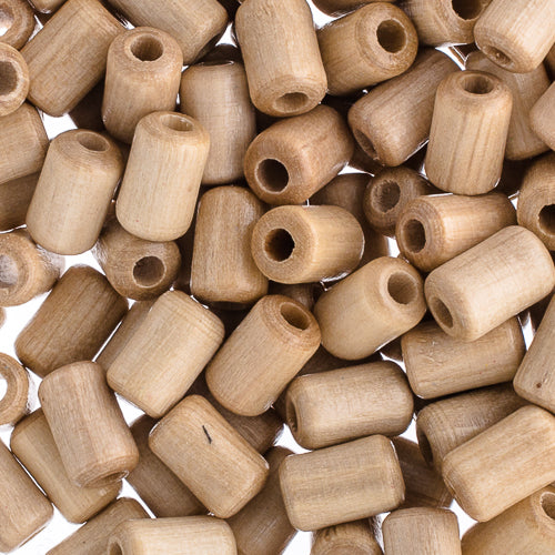 Euro Wood Beads Cylinder 6x9mm